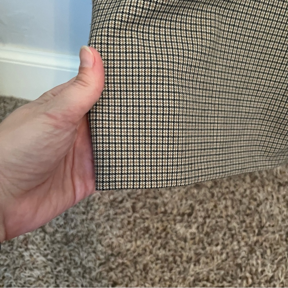 ABERCROMBIE & FITCH Curve Love A&F Sloane Tailored Wide Leg Pant in Brown Sz 6S - Picture 6 of 12